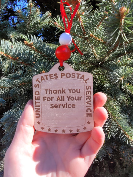 USP, USPS, Amazon. Garbage truck, or Bus driver- thank you ornament