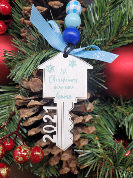 1st Christmas 2021 Key ornament