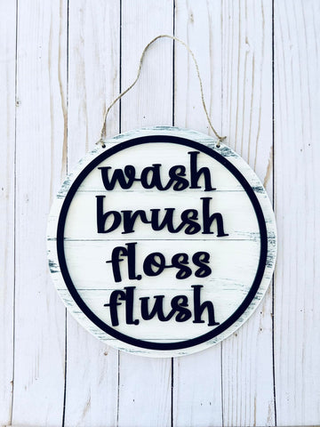 DIY Wash, Brush, Floss, Flush