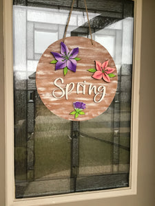Shiplap Spring door decoration DIY kit